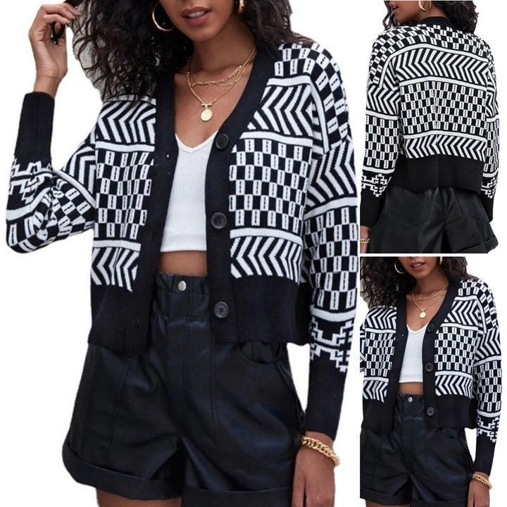 Ladies fashionable vest with geometric design Lune London