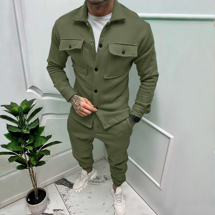 Modern leisure suit for men with practical pockets Amarae