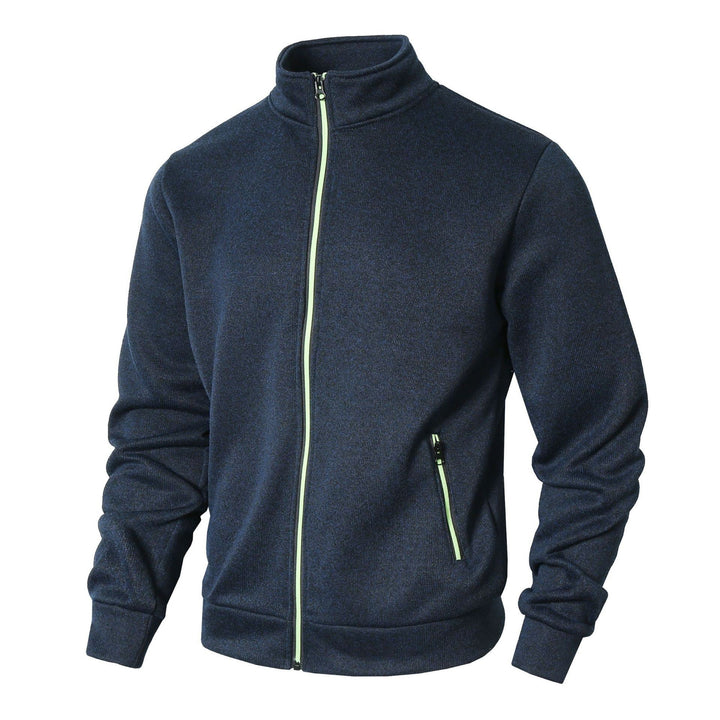 Fleece jacket for men with high collar and zipper Lune London