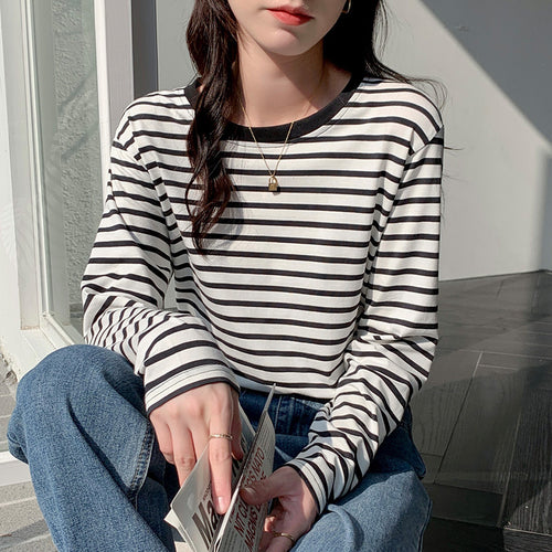Women long-sleeved striped T-shirt Chic & Stil