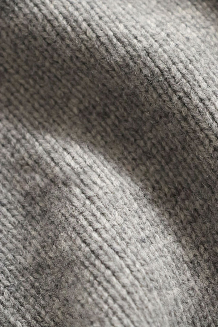 Pull en tricot à manches longues pour femmes avec col montant Chic & Stil