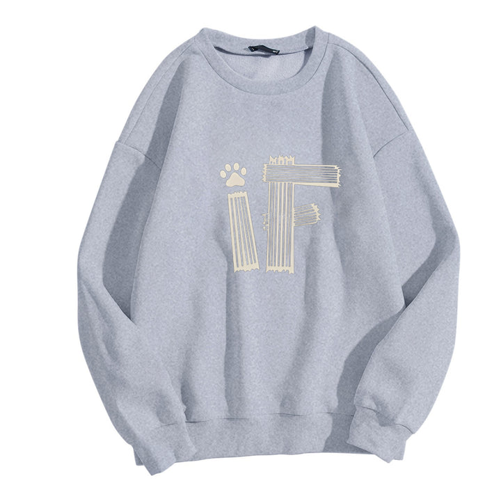 Women's casual sweatshirt with creative graphic print Chic & Stil