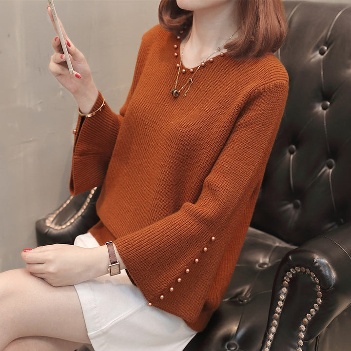 Sweater women with loose fit and bead details Lune London