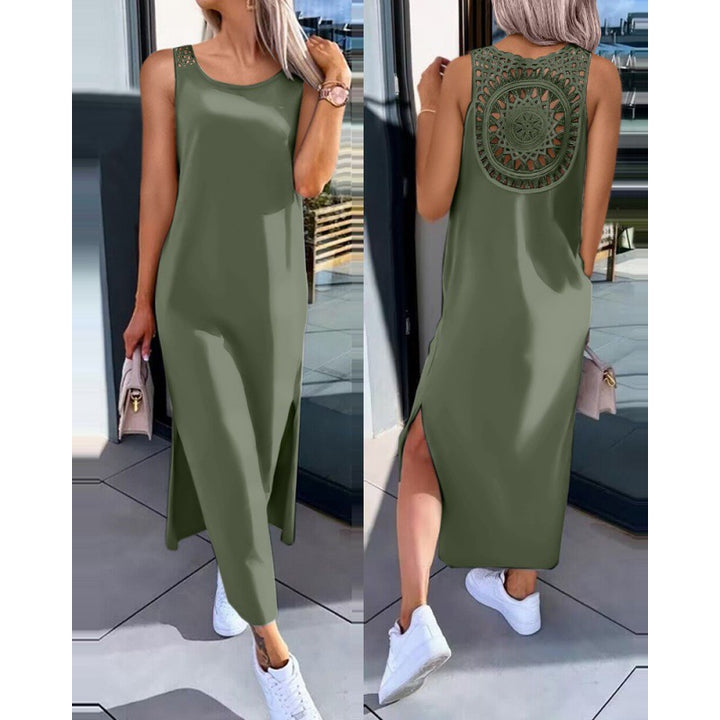 Lune London Crochet Back Maxi Dress
