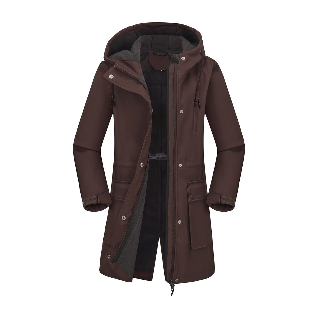 Ladies Functional Outdoor Jacket with Adjustable Waist Drawstring and Inner Lining Lune London