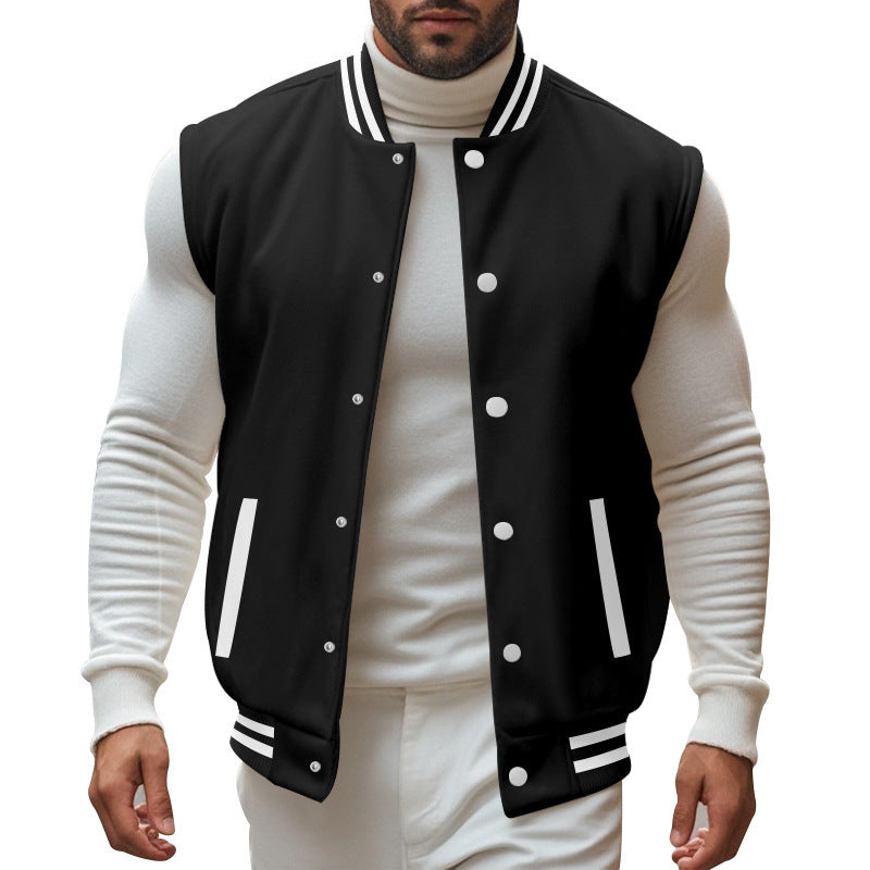 Sports jacket for men with button placket and breathable lining Lune London