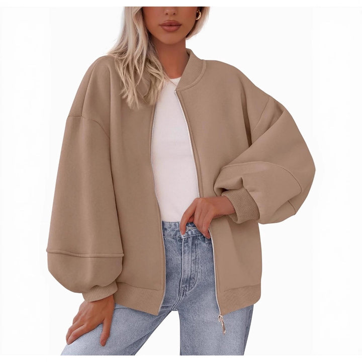 Ladies trendy oversized sweat jacket Lune London