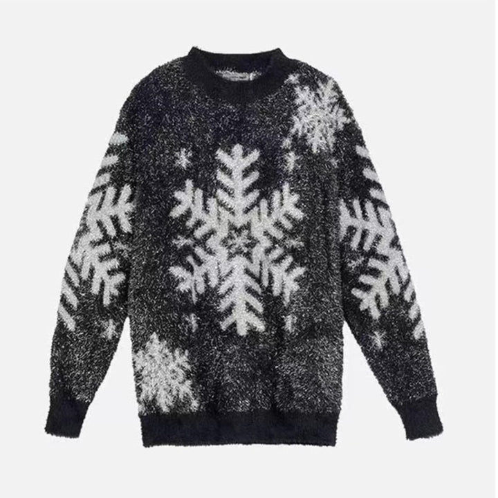Women Cozy Sweater with Snowflake Pattern Lune London