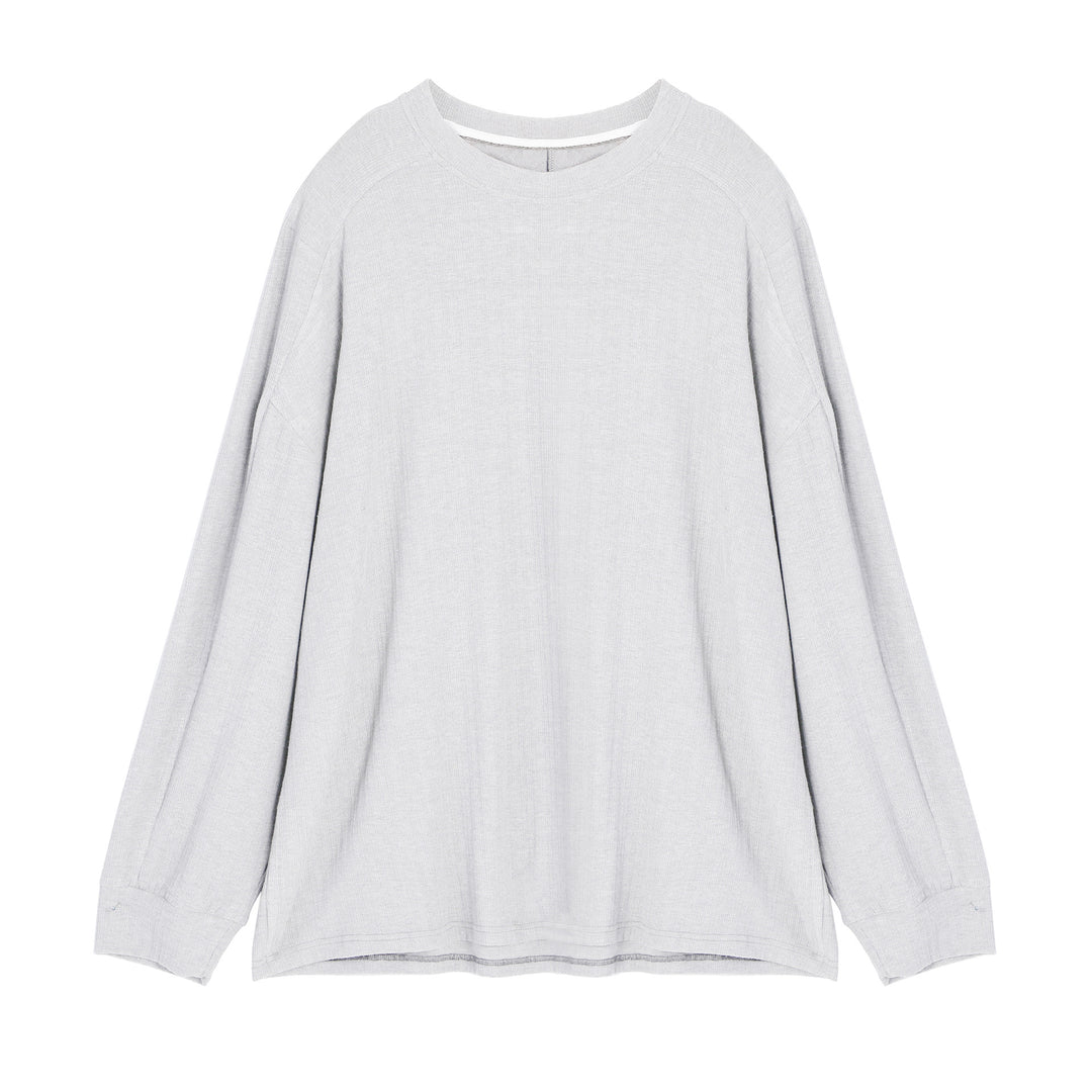 Casual long-sleeve t-shirt for women with an innovative cut and fine texture Lune London
