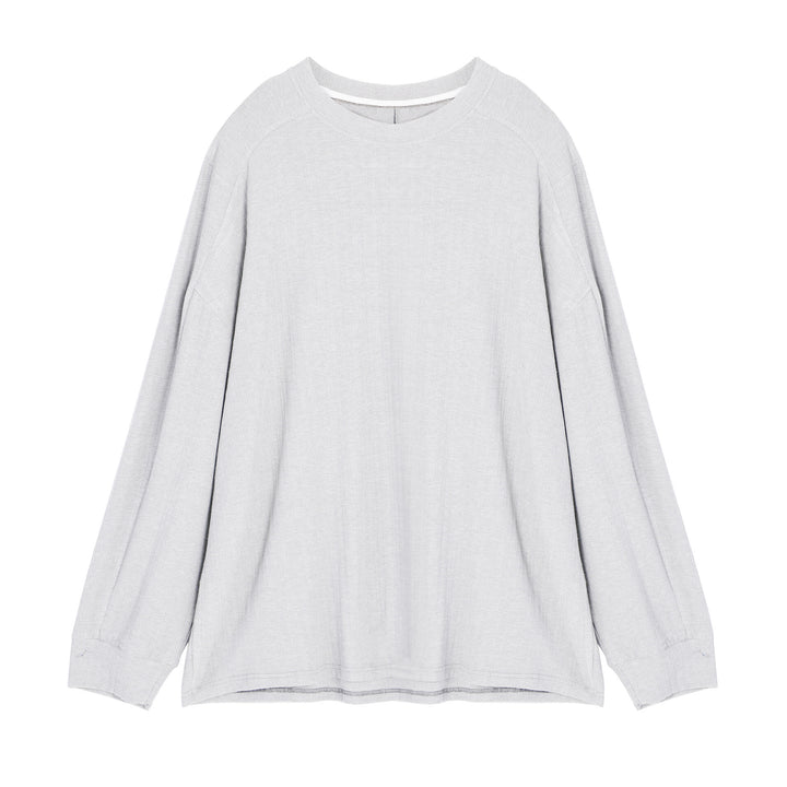 Casual long-sleeve t-shirt for women with an innovative cut and fine texture Lune London