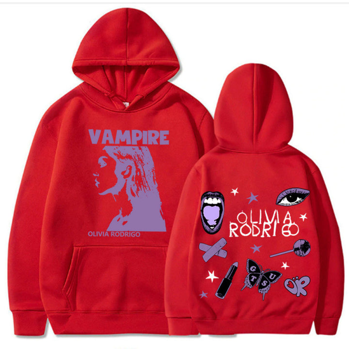 Women's hoodie with artistic vampire print and oversized fit Lune London
