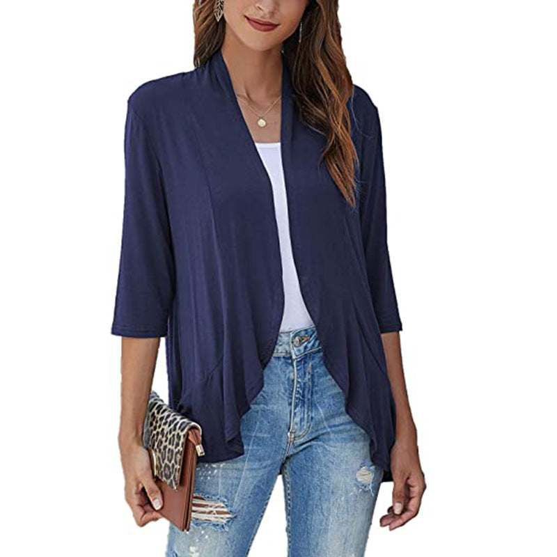 Cardigan for women with an open front design and practical pockets Lune London