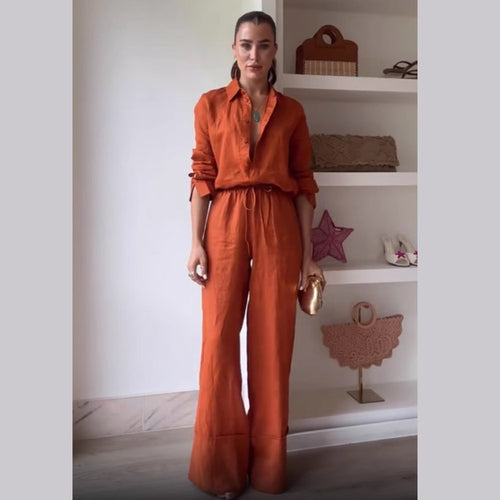 Ladies casual jumpsuit in a chic elegant casual look