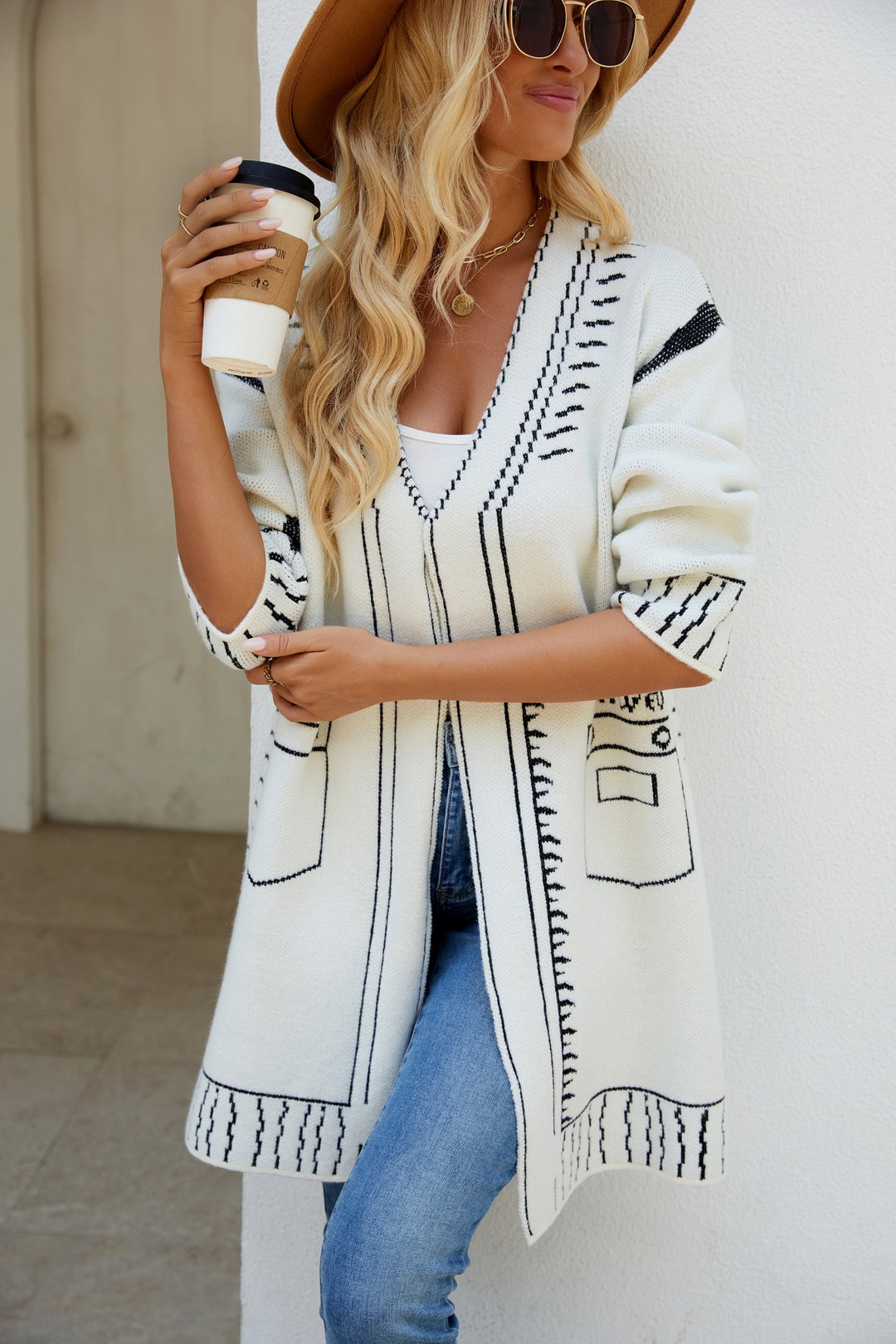 Designer-Inspired Knit Coat for Women Lune London