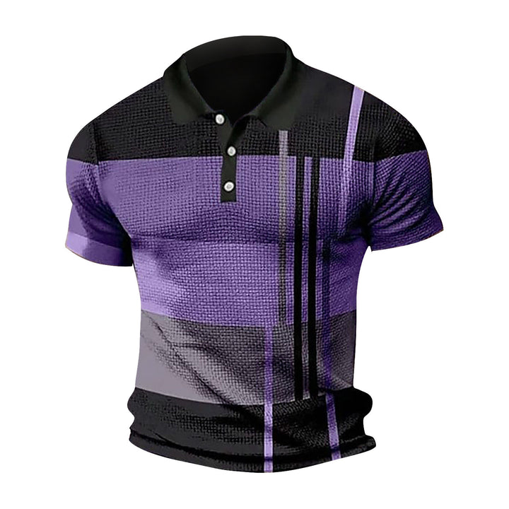 Men's polo made from modern fabric blend with unique texture details Lune London
