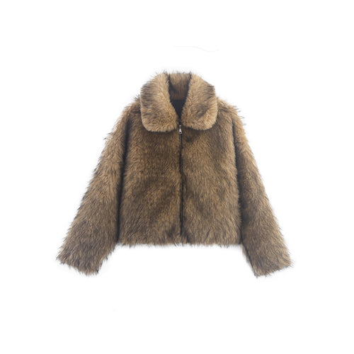 Ladies Faux Fur Jacket Amarae