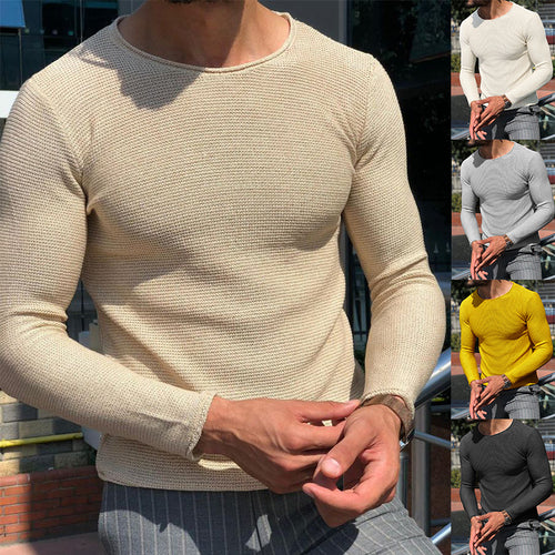 Long-sleeve T-shirt for men in textured fabric Amarae