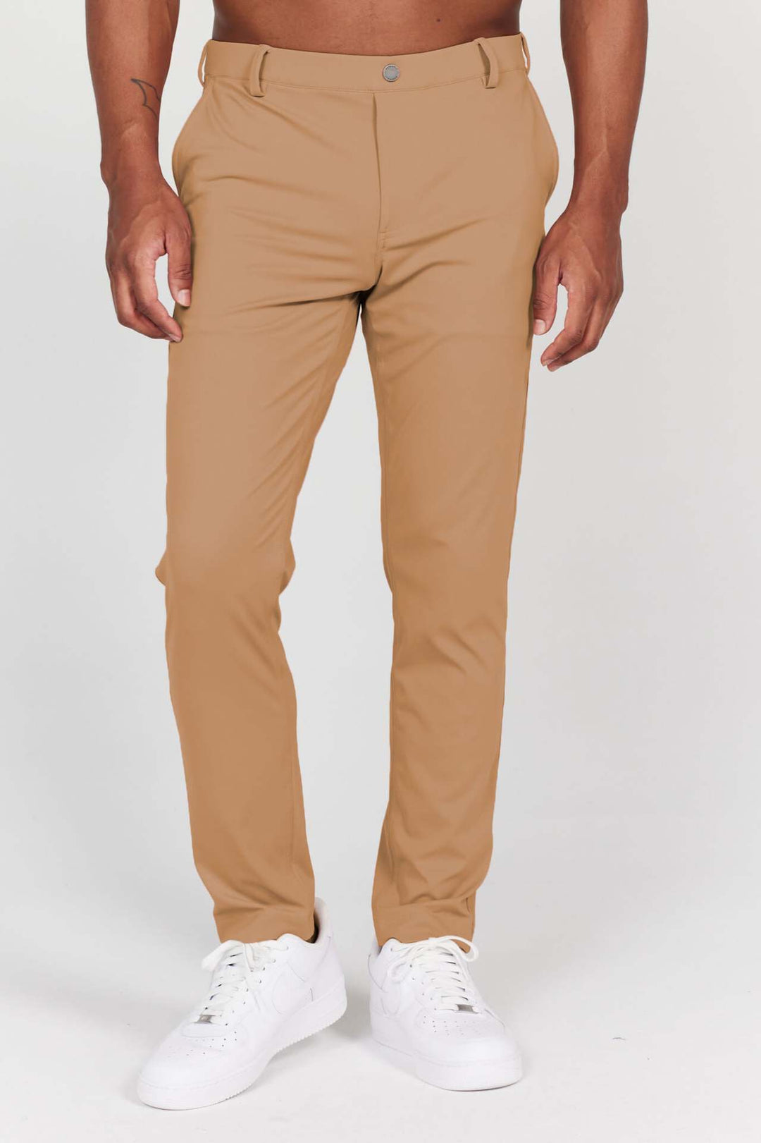 Lune London elastic slim fit chinos for men