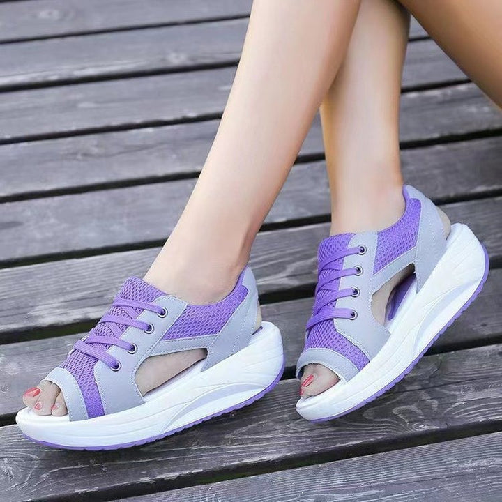 Ladies Comfortable and Stylish Sandals with Wedge Heel Lune London