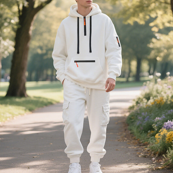 Men's sporty hoodie and cargo pants set Lune London