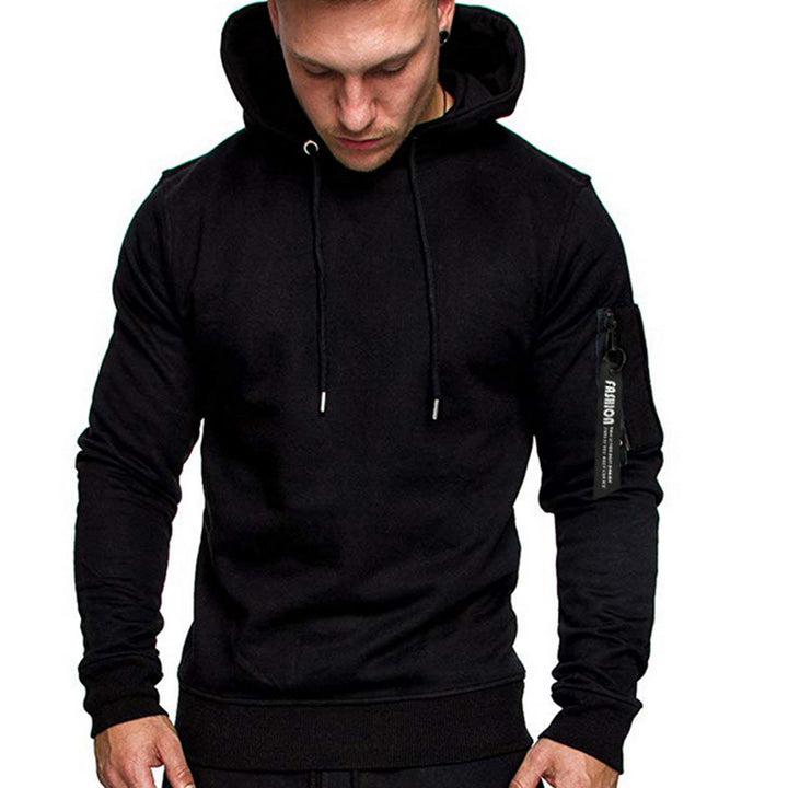 Men's sporty hoodie with side zipper Lune London