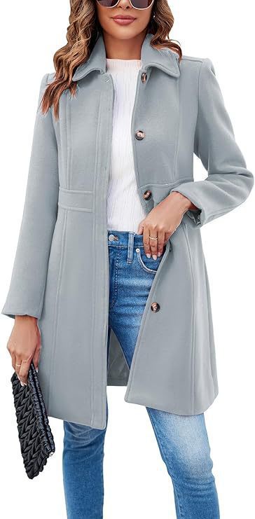 Classic wool coat for women with a trendy cut and functional details Lune London