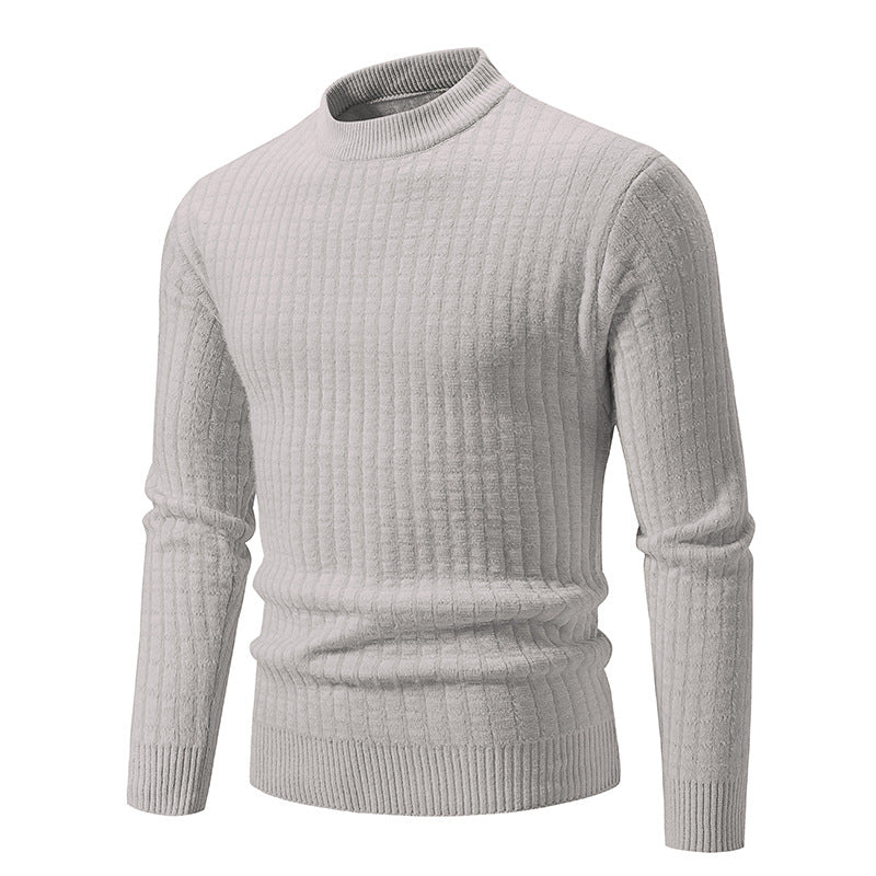 Lightweight knitted pullover for men with textured design Lune London