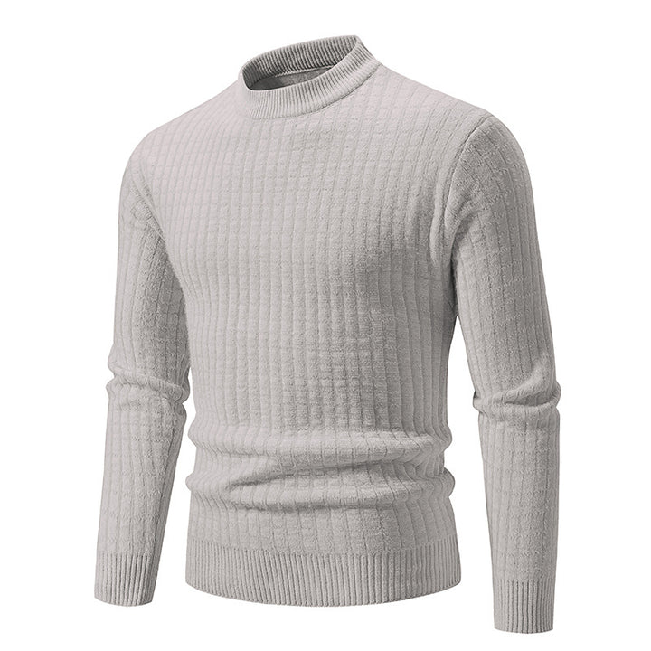 Lightweight knitted pullover for men with textured design Lune London