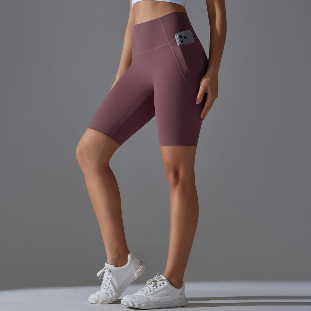 Women's Cycling Shorts with High Waist and Practical Side Pockets Amarae