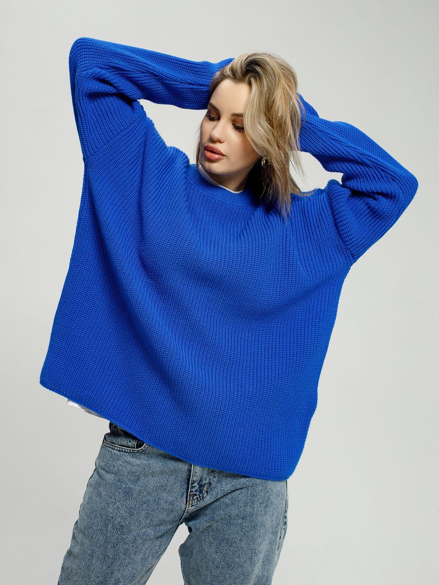 Casual oversized sweater for women with textured knit pattern Lune London