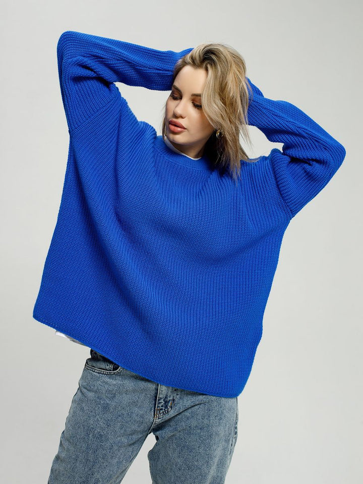 Casual oversized sweater for women with textured knit pattern Lune London