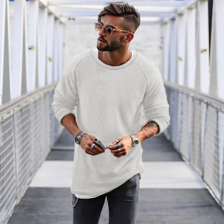 Lune London | Men's casual sweater with innovative knit pattern