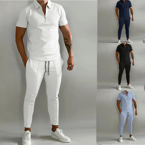 Men's modern zip performance set Amarae