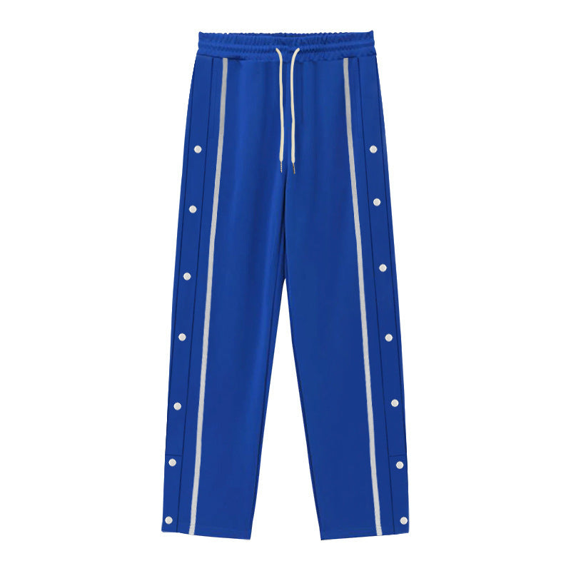 Men's sports training pants with snap button details Lune London