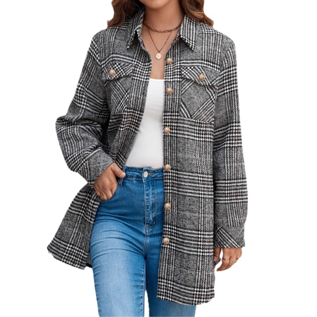 Lune London Casual Checked Jacket for Women