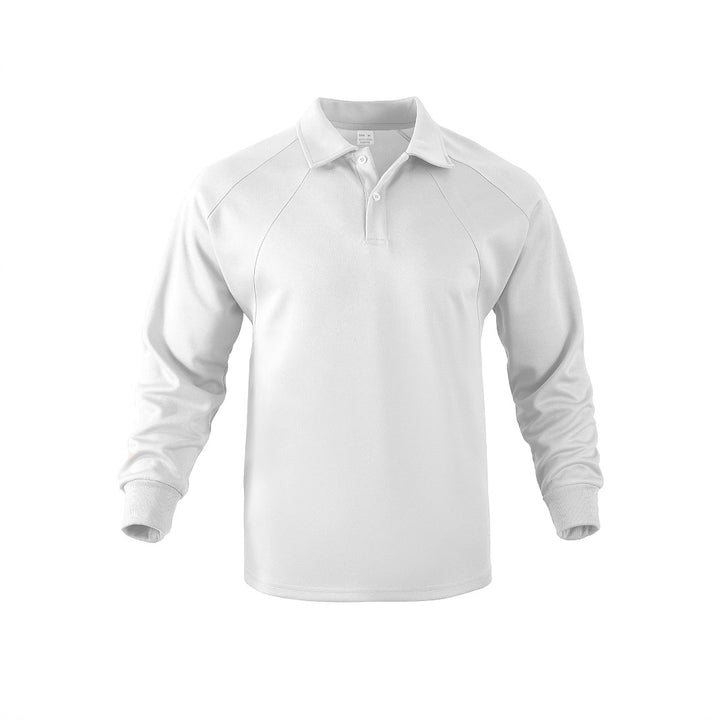 Long sleeve polo shirt for men in breathable material Lune London