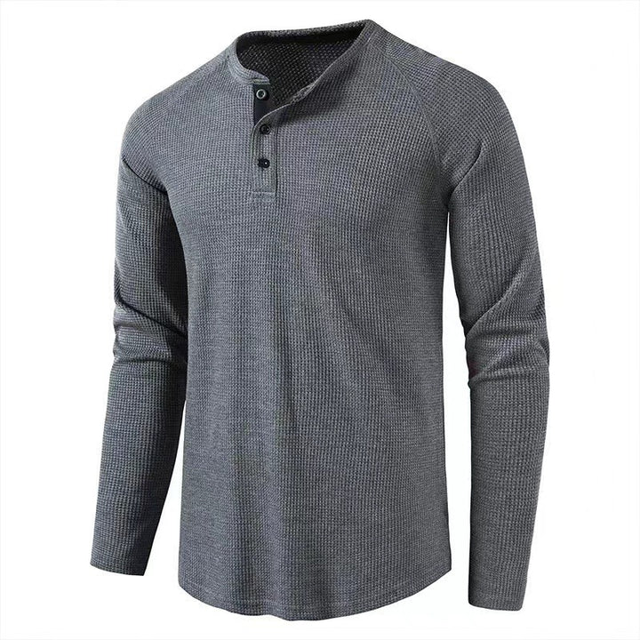 Men's long sleeve shirt with elegant button placket and structured design Lune London