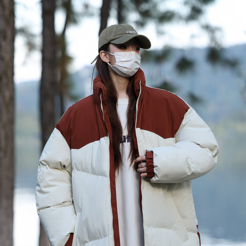 Ladies Fashion Puffer Jacket with High Collar and Insulating Filling Amarae