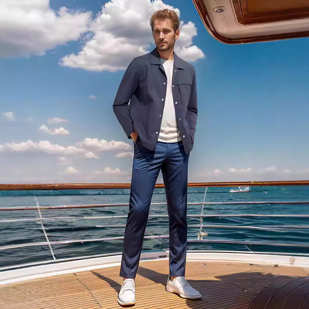 Lightweight utility jacket for men with practical pockets and modern design Lune London