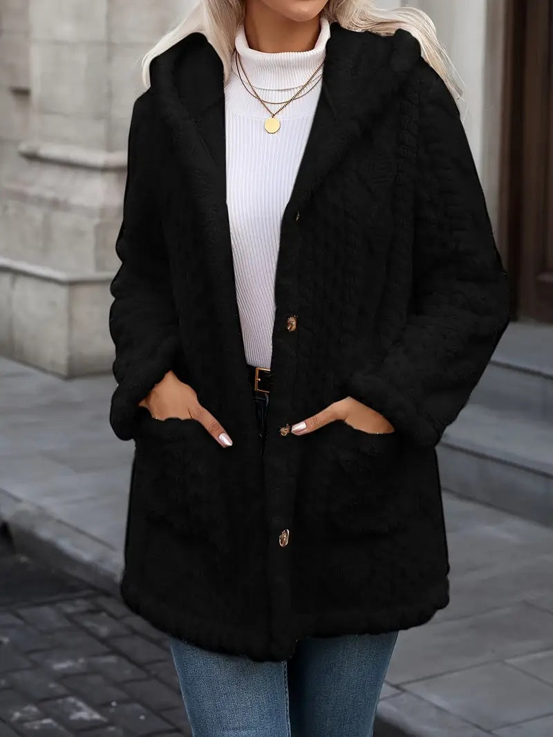 Ladies Cozy Plush Hoodie Lune London