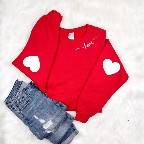 Sweatshirt femme avec design cœur et coupe décontractée Chic & Stil