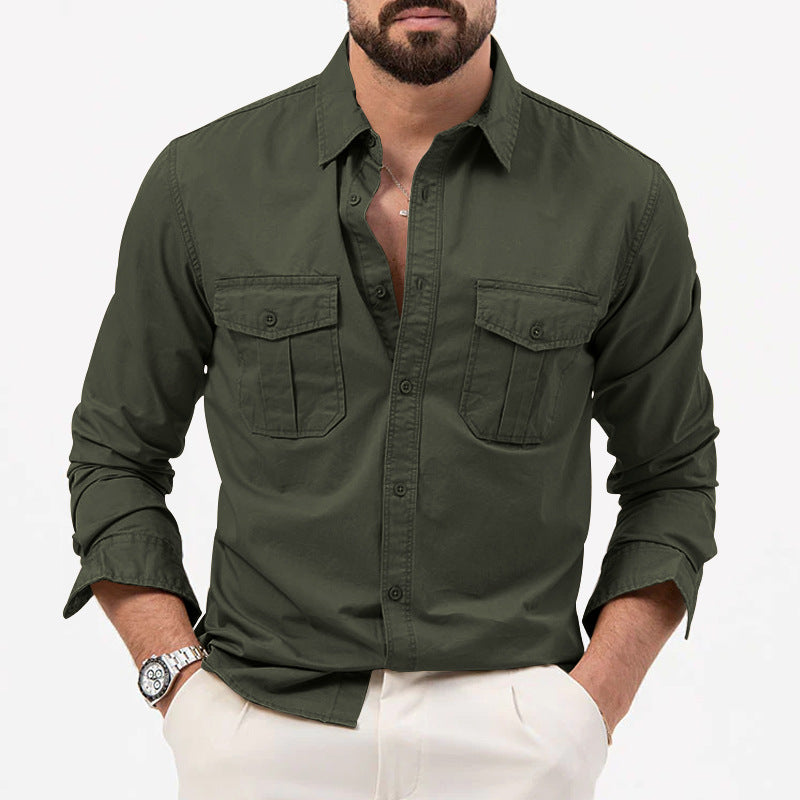 Shirt for men with practical chest pockets and modern fit Amarae