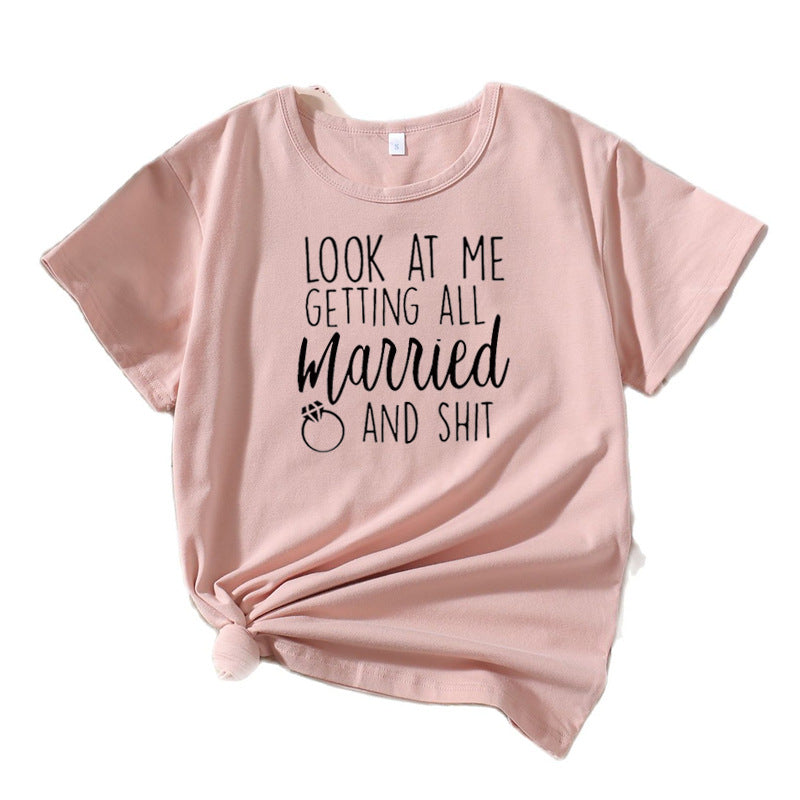 Ladies Casual Wedding Humor T-shirt Lune London