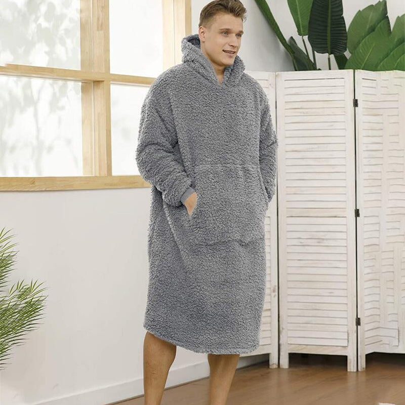Men's cozy hooded bathrobe Lune London