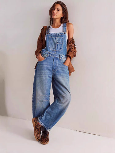 Women's Overalls in a Casual Oversized Style with Practical Pockets and Fashionable Accents Amarae