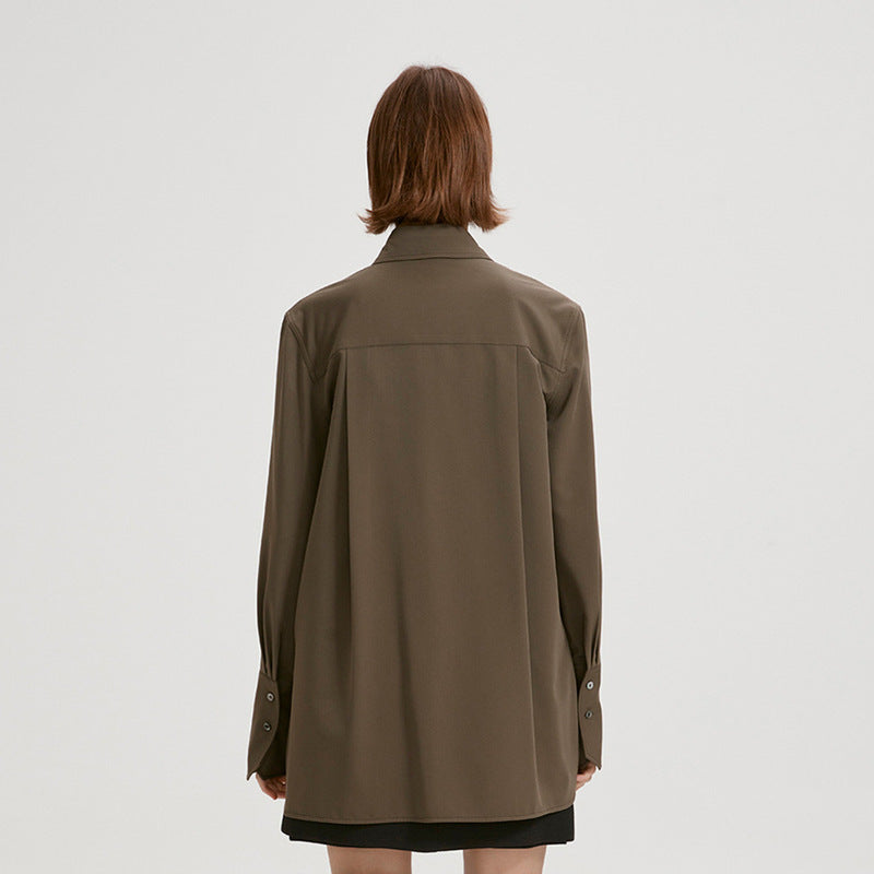 Chemisier oversized pour femmes avec col proéminent Chic & Stil