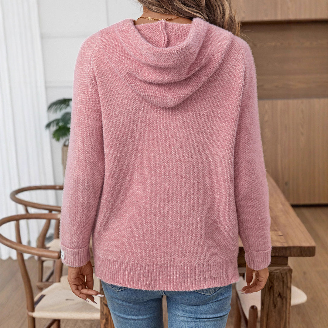 Women's hooded sweater in soft knit Lune London