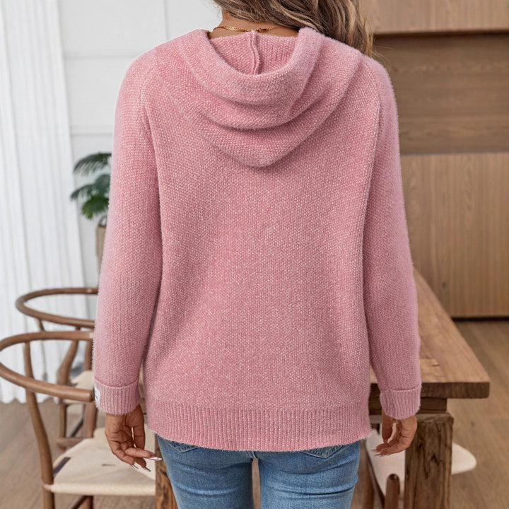 Women's hooded sweater in soft knit Lune London