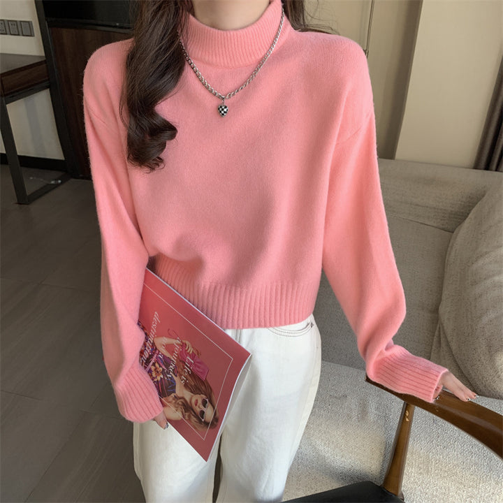 Pull à col roulé confortable pour femmes avec coupe décontractée en tricot de haute qualité Chic & Stil