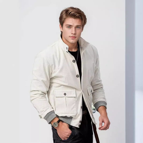 Comfortable utility jacket for men with practical pockets Amarae